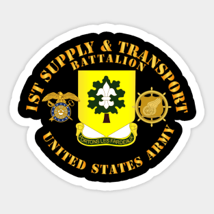 1st Supply and Transport Battalion - US Army w Branch Sticker